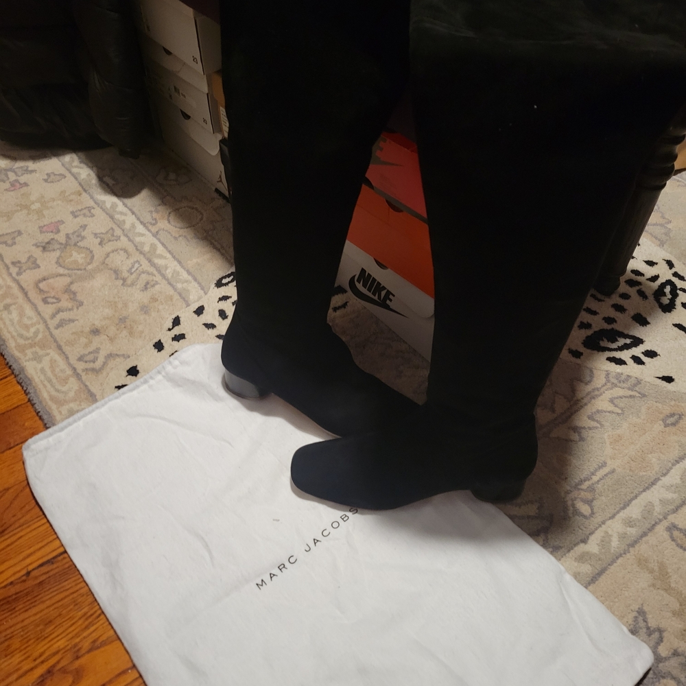 Marc Jacobs Sleek Black Over-the-Knee Boots